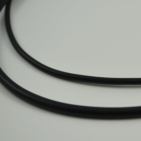 Black rubber necklace