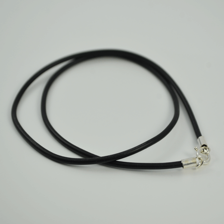 Black rubber necklace