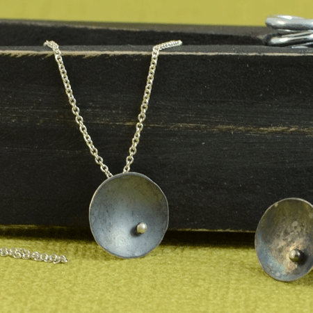 unique silver necklace