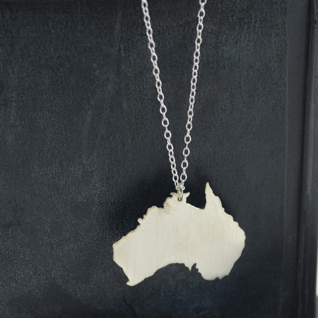 Australia silver necklace