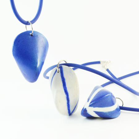 Large blue necklace