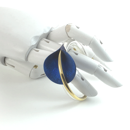Blue Calla Lily bracelet