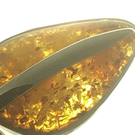 Amber brooch