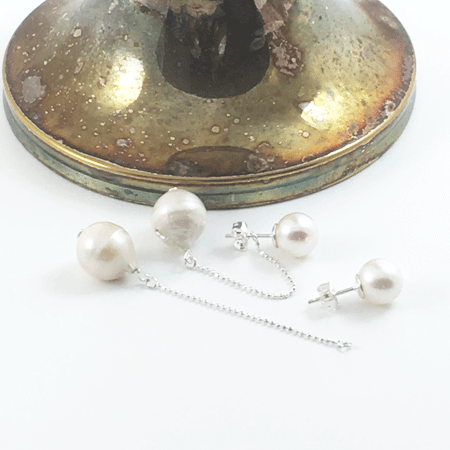 Change over pearl earrings