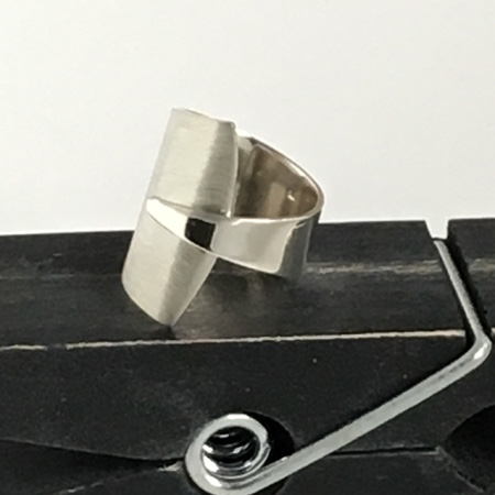 whale-tail sterling silver-ring