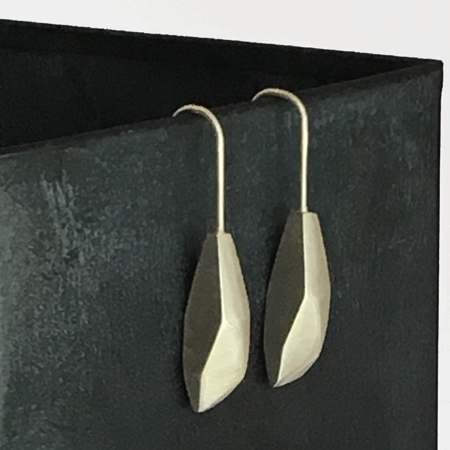 Graphic sterling silver earrings