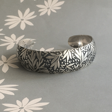 Sterling silver cuff bracelet - buy online at Crowded Silver