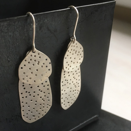 Siever silver earrings