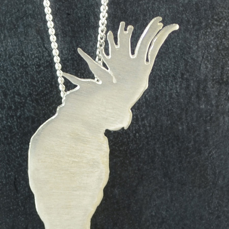 handmade bird silver necklace australia