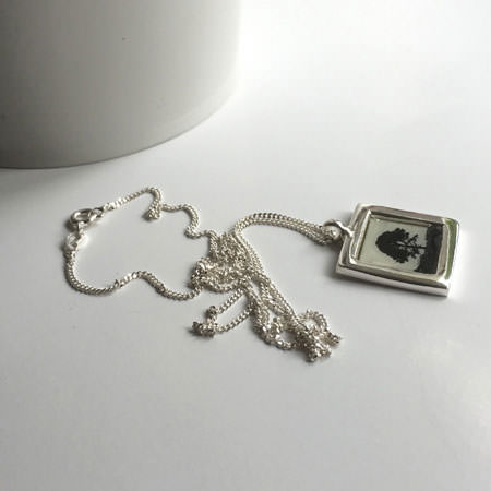Photo silver pendant