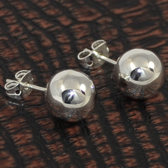 sterling silver ball studs