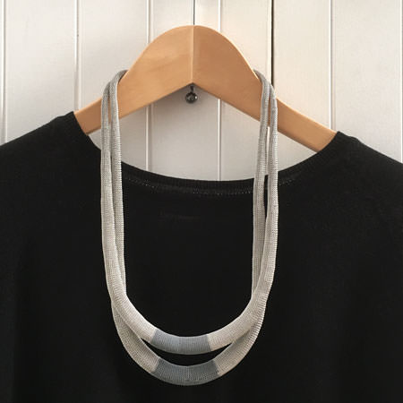 Milena Zu tube necklace. Medium double Mirzam necklace as part of our large range of Milena Zu jewellery.