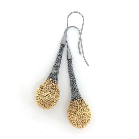 Capella gold drop earrings