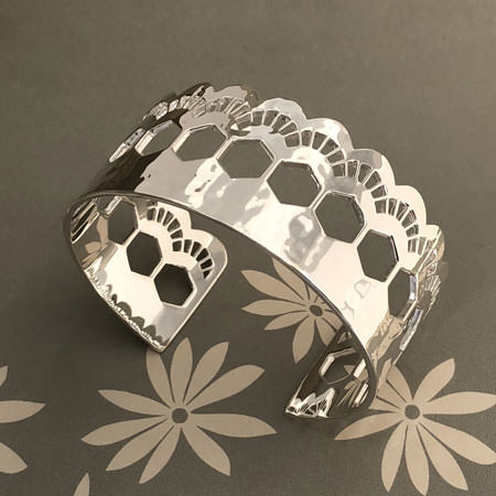 sterling silver lace bracelet