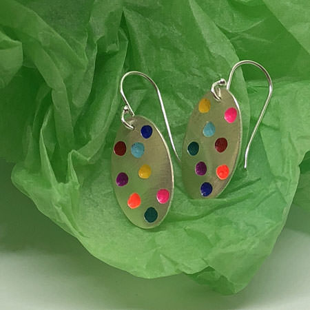 Small colour pop earrings