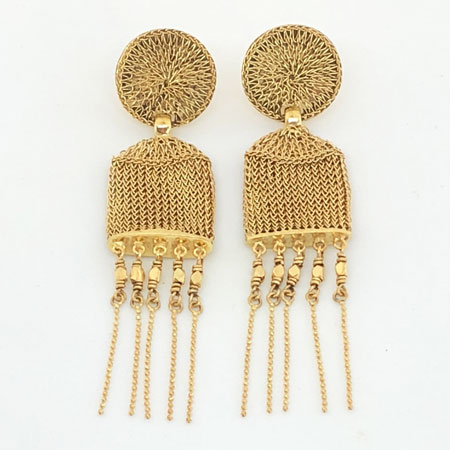 Hamal gold drop earrings