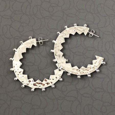 Mexicana silver hoops