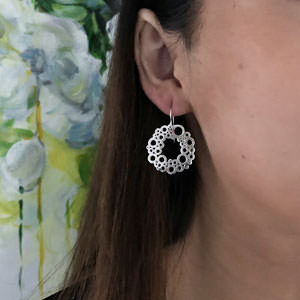 Round bubbles earrings