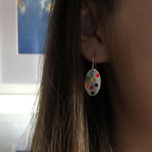 Small colour pop earrings