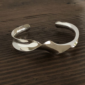 Twisted Stirling silver bracelet