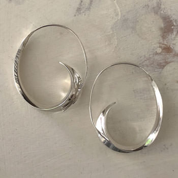 Australian spring silver earrings