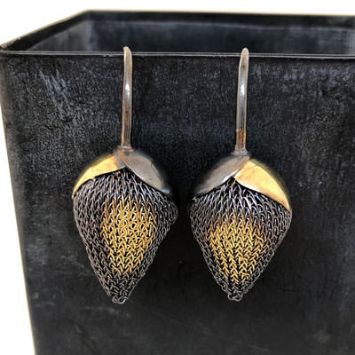 Leafed Spica earrings by Milena Zu