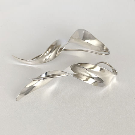 Silver earrings handmade in Australia