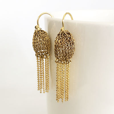 Gold plated earrings by Milena Zu