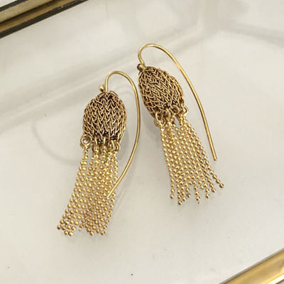 Unique gold earrings