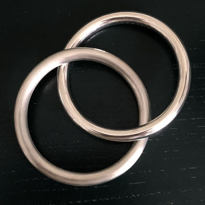 Sterling silver double bangles