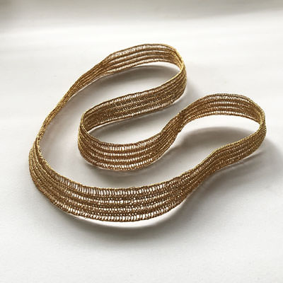 Contemporary gold necklace
