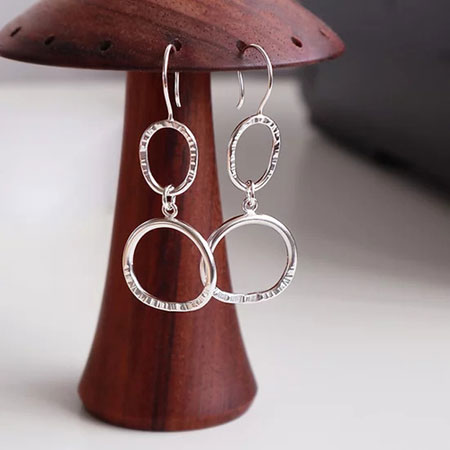 handmade silver earrings