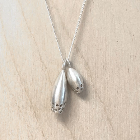 Gumnut silver necklace