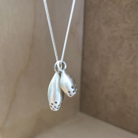 Australian gumnut silver necklace