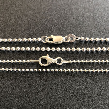 Silver ball chain