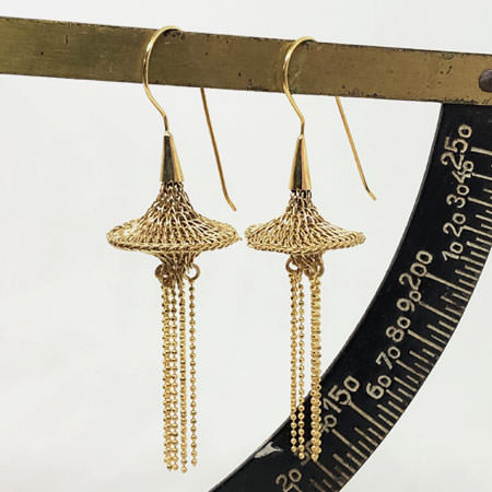 Alhena gold earrings
