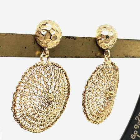 Golden Vega earrings | Crowded Silver Jewellery