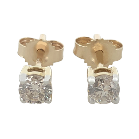 Diamond stud earrings