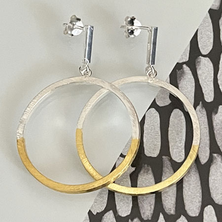 Gold hoop earrings