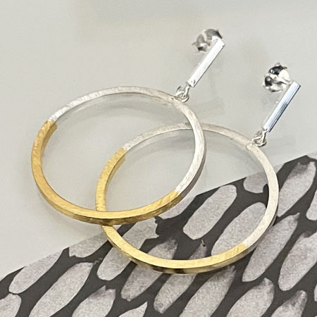 Silver hoops