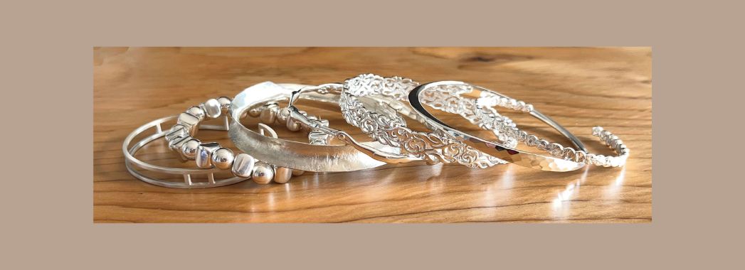 Sterling silver bangles
